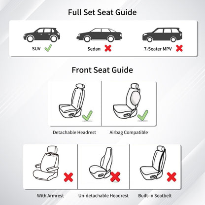 Cubreasientos de Huidasource para Auto, Juego Completo, Protector de Asiento de Cuero para Toyota RAV4, Compatible con Toyota Rav4 2019-2024 XLE LE XLE Premium Limited (No para Hybrid/Adventure/TRD
