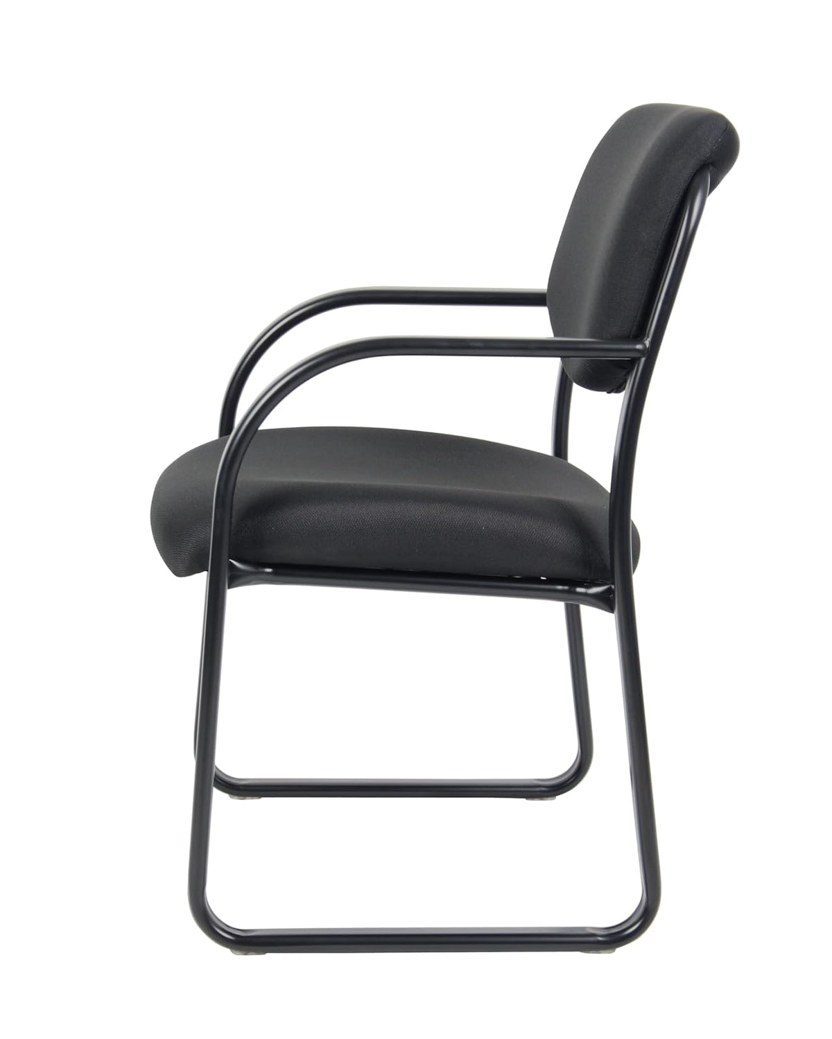 Boss B9521-BK Fabric Plus Guest Chair, Black