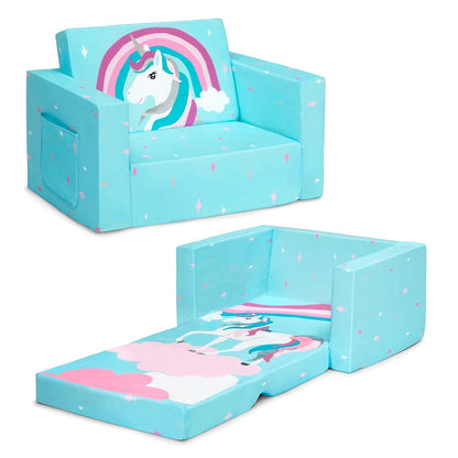Cozee Flip-out Chair - 2-in-1 Convertible Chair to Lounger for Kids