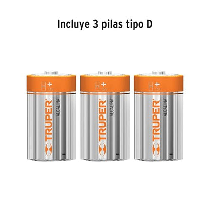 Truper Expert LINA-3DN, Linterna de pilas, 530 lúmenes, LED Cree alta luminosidad