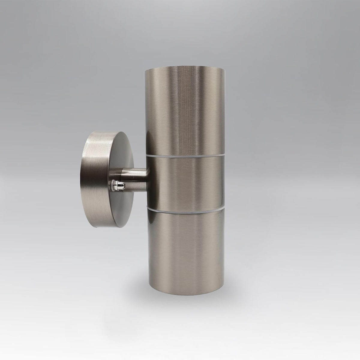 Luminaria de Pared Exterior Doble Cilindro, ADE-013, Acero Inoxidable + Vidrio, 2xGU10, IP54, Luz Decorativa para Fachadas y Muros, Artlite