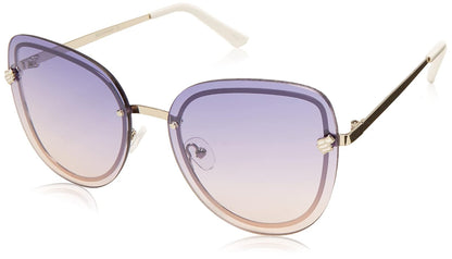 Rocawear Women 's R677 SLV Cateye anteojos De Sol, Plata, 63 mm