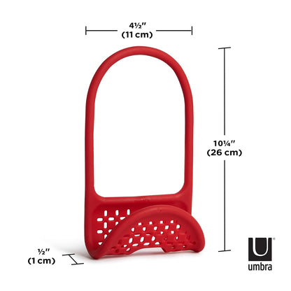 UMBRA SLING SOPORTE FLEXIBLE PARA ACCESORIOS PARA FREGADERO COLOR ROJO