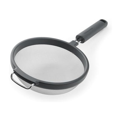KitchenAid Colador de Acero Inoxidable | 14.1", cabeza ovalada de 7", mango ergonómico, apto para lavaplatos