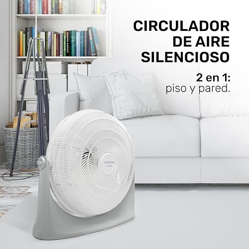 TAURUS AVALANCHE | Ventilador de Piso | 2 en 1| 3 Velocidades | 20 Pulgadas| Reja Plástica Aerodinámica ECOJET | Silencioso (Menos de 70 dB) | Potencia Única | Circulador de Aire