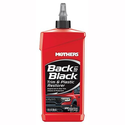 Mother's Restaurador de plástico y recortes negros, 12 oz (354.88 ml)