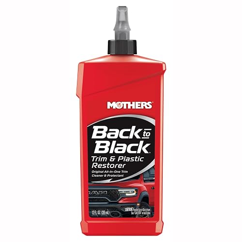 Mother's Restaurador de plástico y recortes negros, 12 oz (354.88 ml)