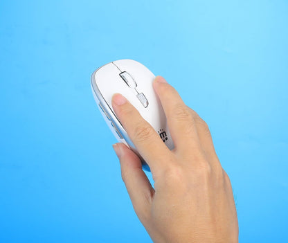 Manhattan Mouse Optico Inalambrico 6 Botones 2.4G Blanco