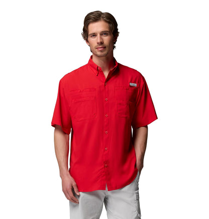 Columbia PFG Tamiami II Camisa de Pesca Manga Corta para Hombre - CH - Chispa roja