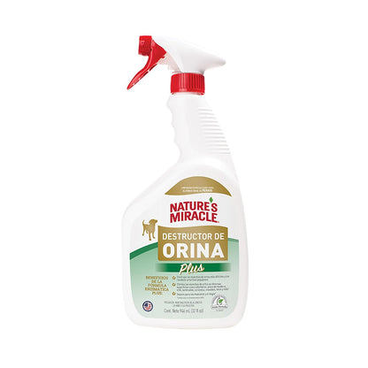 Nature's Miracle Destructor enzimático de orina y manchas para perro 946 ml