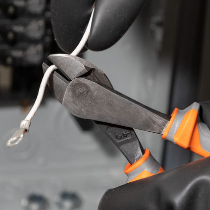 Klein Tools 2288RINS - Alicates diagonales aislados de 1000 V, fabricados en Estados Unidos, diseño de alto apalancamiento, cuchillos endurecidos por inducción, 8 pulgadas
