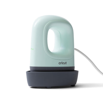 Cricut EasyPress Mini LT - Verde menta - Mini prensa de calor para presionar zapatos, ropa de bebé, camisetas y más, fácil de usar con un solo ajuste, punta de precisión, mini plancha compacta y