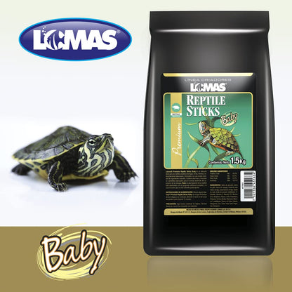 Lomas Reptile Sticks Baby 1.5 kg Alimento para Reptiles Acuáticos y Anfibios