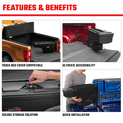 Undercover SC100P Black Swing Case Storage Box