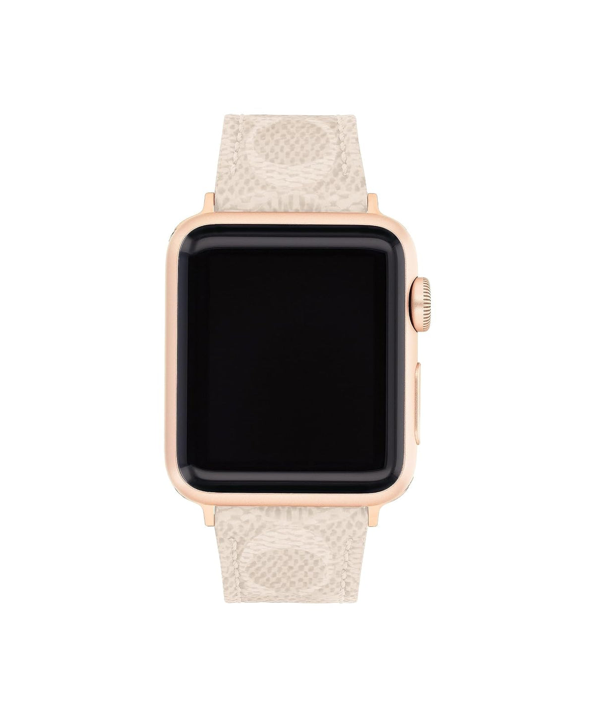 Coach - Apple Straps - Correa Para Mujer 14700059 - Lona Arena con Firma - Compatible 38/40/41 mm - Diseño Elegante y Moderno