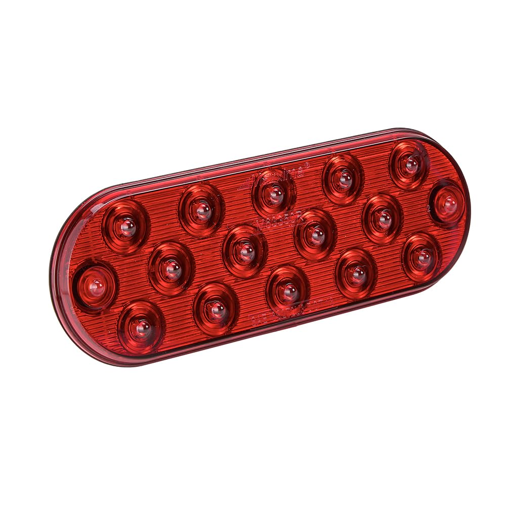 Maxxima (M63350Y) - Lámpara ovalada ultrafina LED parque/trasero/giro, Rojo