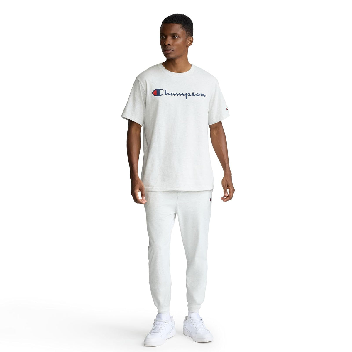 Champion, Playera de algodón de Peso Medio con Cuello Redondo, Playera para Hombre (reg. O Grande y Alto)