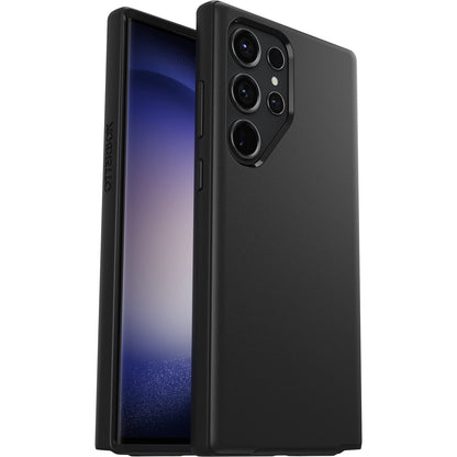 OtterBox - Funda para Galaxy S23 Ultra Symmetry Series - Una Sola Unidad se envía en Bolsa de plástico, Ideal para Clientes de Negocios, Color Negro, Ultra Elegante, Compatible con Carga inalámbrica,