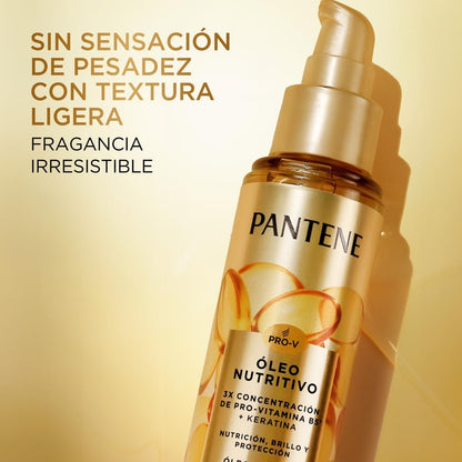 Pantene Aceite Para Cabello Nutre, Protege, Da Brillo Y Antifrizz Con Provitamina B5 95 ml