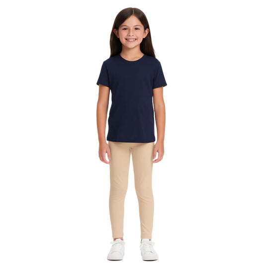 French Toast - Leggings básicos sólidos para niñas