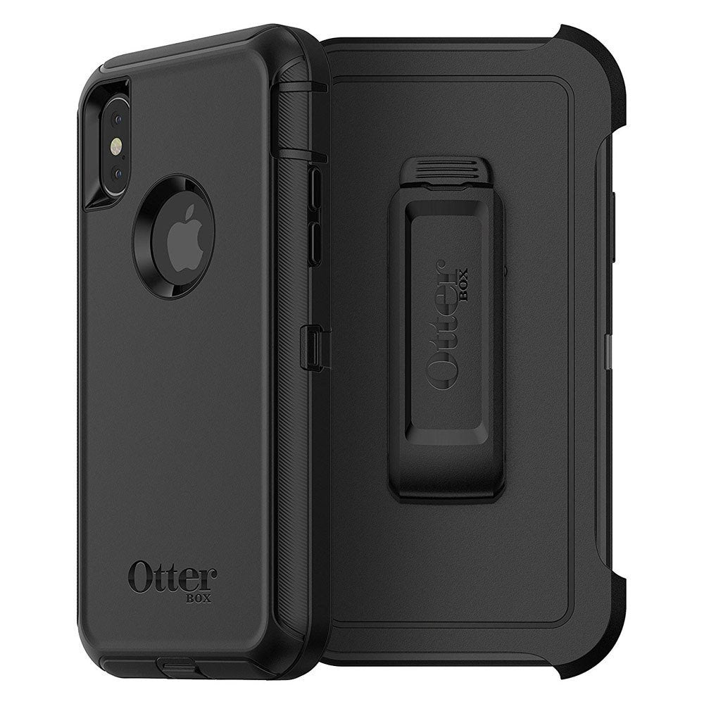 OtterBox DEFENDER SERIES protector para iPhone X (solamente) - Empaque Retail - Negro