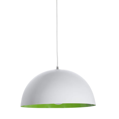 MAXXI MX-CL1803/B-3 Candil Decorativo Techo, Pantalla Blanco Interior, color Verde