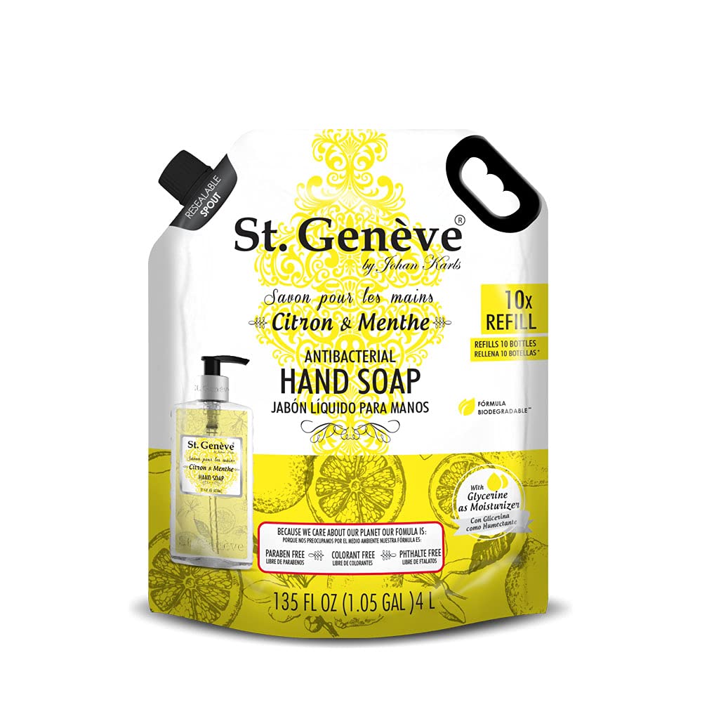 St. Geneve Jabon Liquido St Geneve Pouch Citron Menthe 4000ml