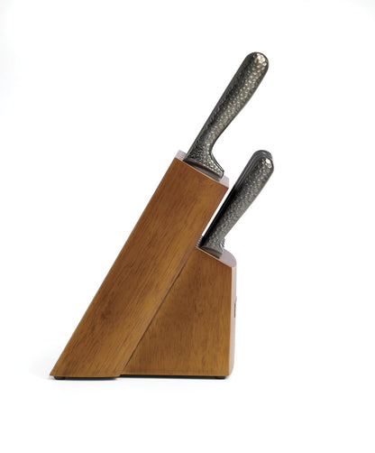 Cambridge Set de Cuchillos Nero Hammered Titanio 12 Piezas con Bloque, Acero Inoxidable, Lavado a Mano
