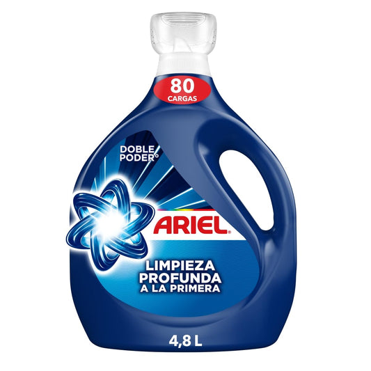 Ariel Limpieza Profunda Detergente Líquido, Jabón Líquido para Ropa 4.8L