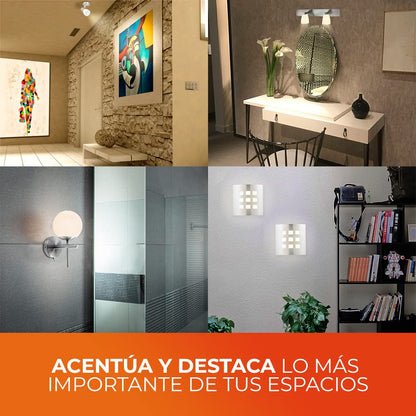 Tecnolite - Foco JCD LED Ampolleta 3 W, Luz Suave Cálida, Base G9, Atenuable