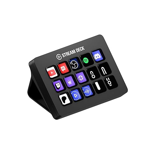 Elgato Stream Deck MK.2, controlador de estudio | Acciones de activación en OBS, Twitch, YouTube y más, comentarios visuales, cientos de complementos, funciona con Mac y PC