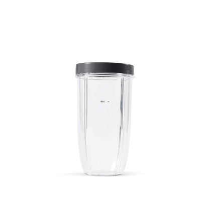 NutriBullet - Taza colosal de 32 onzas con anillo de labios estándar, 32 onzas, transparente/gris