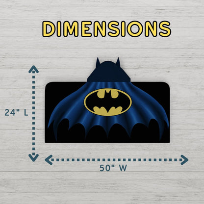Batman DC Comics - Toalla de Toalla de Rizo de algodón Suave súper Suave para baño/Piscina/Playa, 24 x 50 Pulgadas, (Producto Oficial de Licencia) por Franco