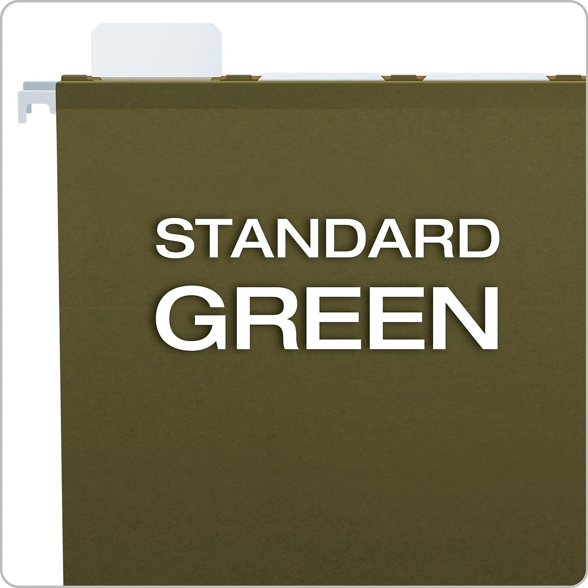 Pendaflex 42701 - Carpetas de archivo para colgar, tamaño carta, color verde estándar, 5 pestañas, 20/BX