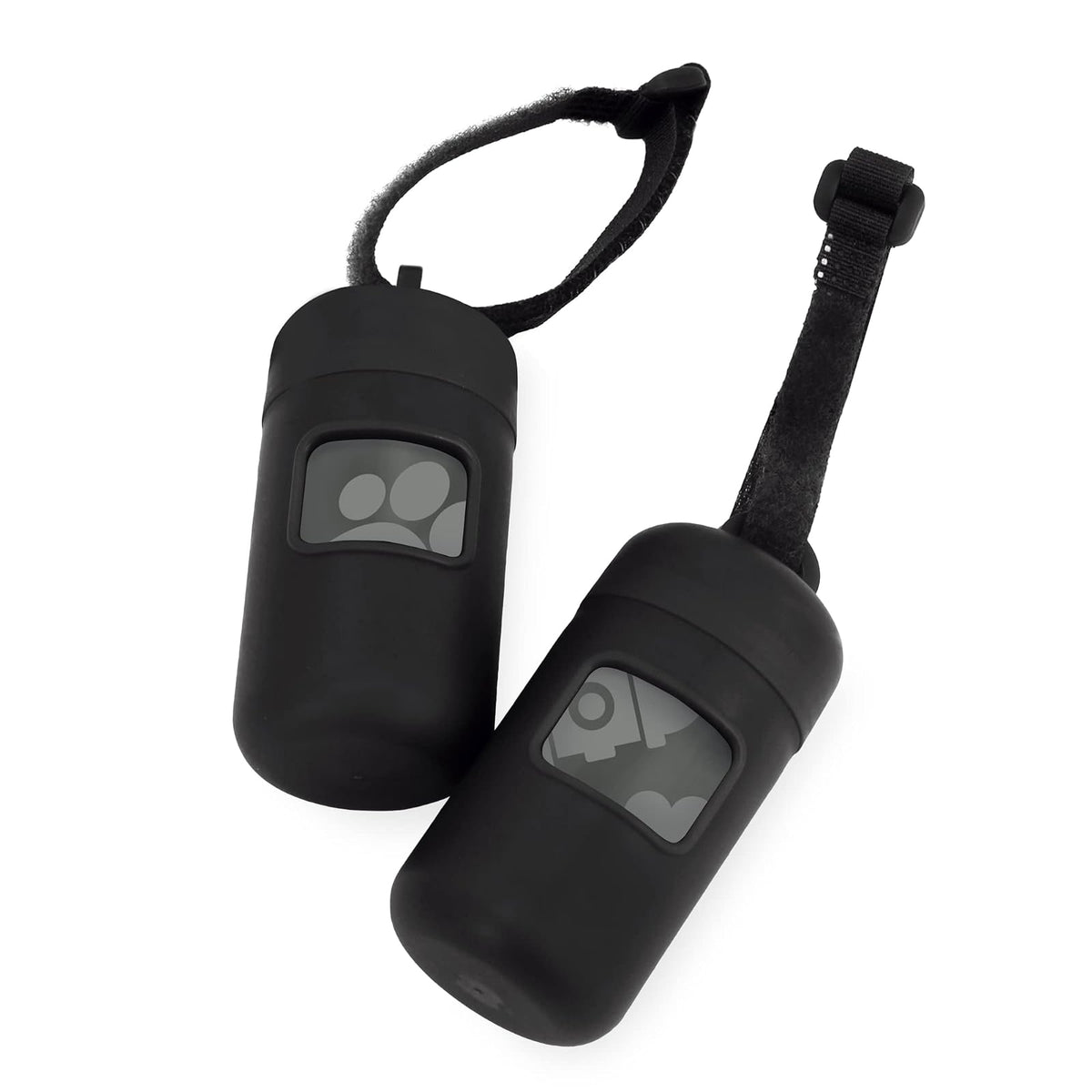Best Pet Supplies Dispensador Reutilizable de Bolsas para Excremento de Perro, con Clip - Dispensadores de plástico (negro) - Paquete de 30