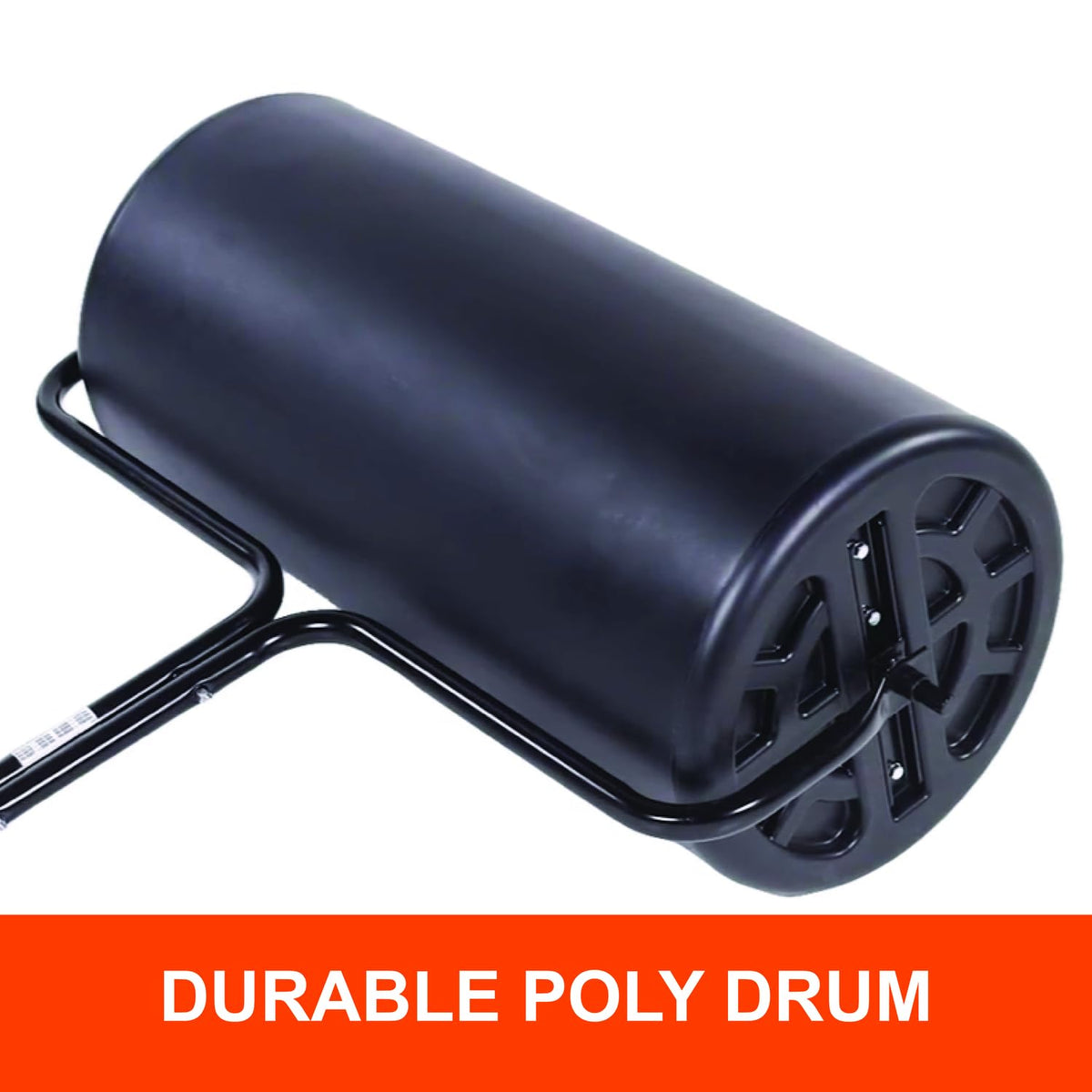 Agri-Fab 45-0606 - Rodillo de Remolque de 45,7 x 91,4 cm, Peso de 400 Libras, con Agua, Tambor de Polietileno y Marco de Acero, con tapón. Diseñado para Tractores de césped y jardín