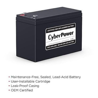 CyberPower RB1290 Batería de Reemplazo, 12V 9A
