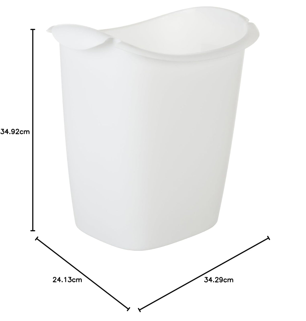 Rubbermaid Bote de Basura de 13 l, Blanco