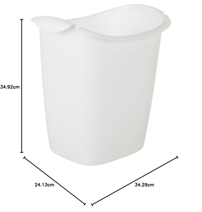 Rubbermaid Bote de Basura de 13 l, Blanco