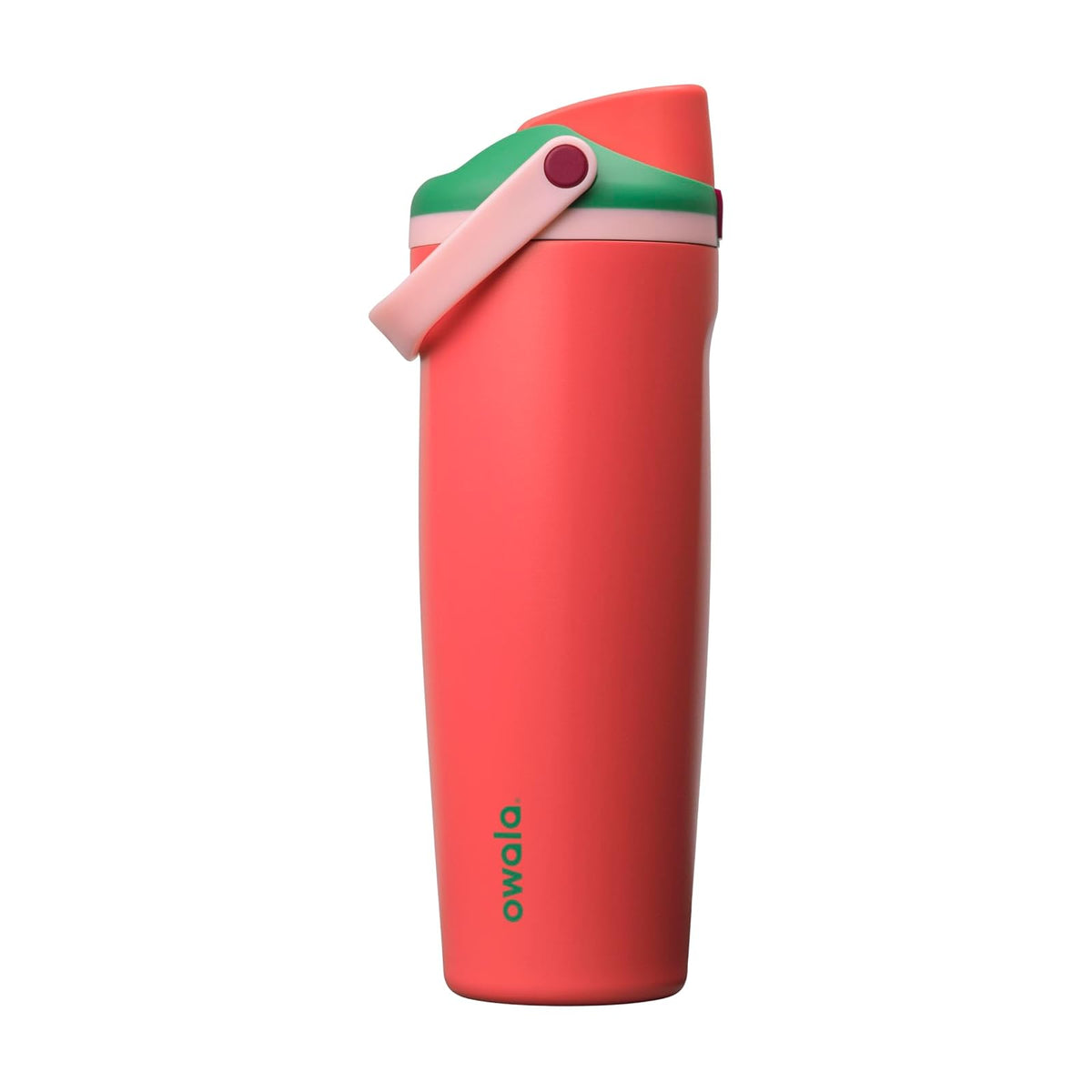Owala FreeSip Sway Botella de Agua con Popote, Acero Inoxidable - 30 Ounces - Strawberry Fields