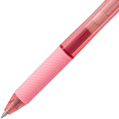 Pentel EnerGel-X Bolígrafo retráctil de tinta líquida en Gel, punta de 0.7 mm, trazo medio, punta de Metal, 3 unidades, 7 mm, Variados