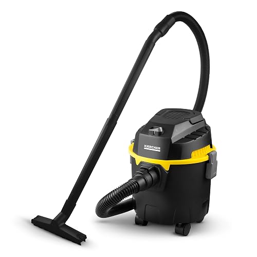 Kärcher Aspiradora 10 litros para Sólidos y Líquidos WDL 1 Black