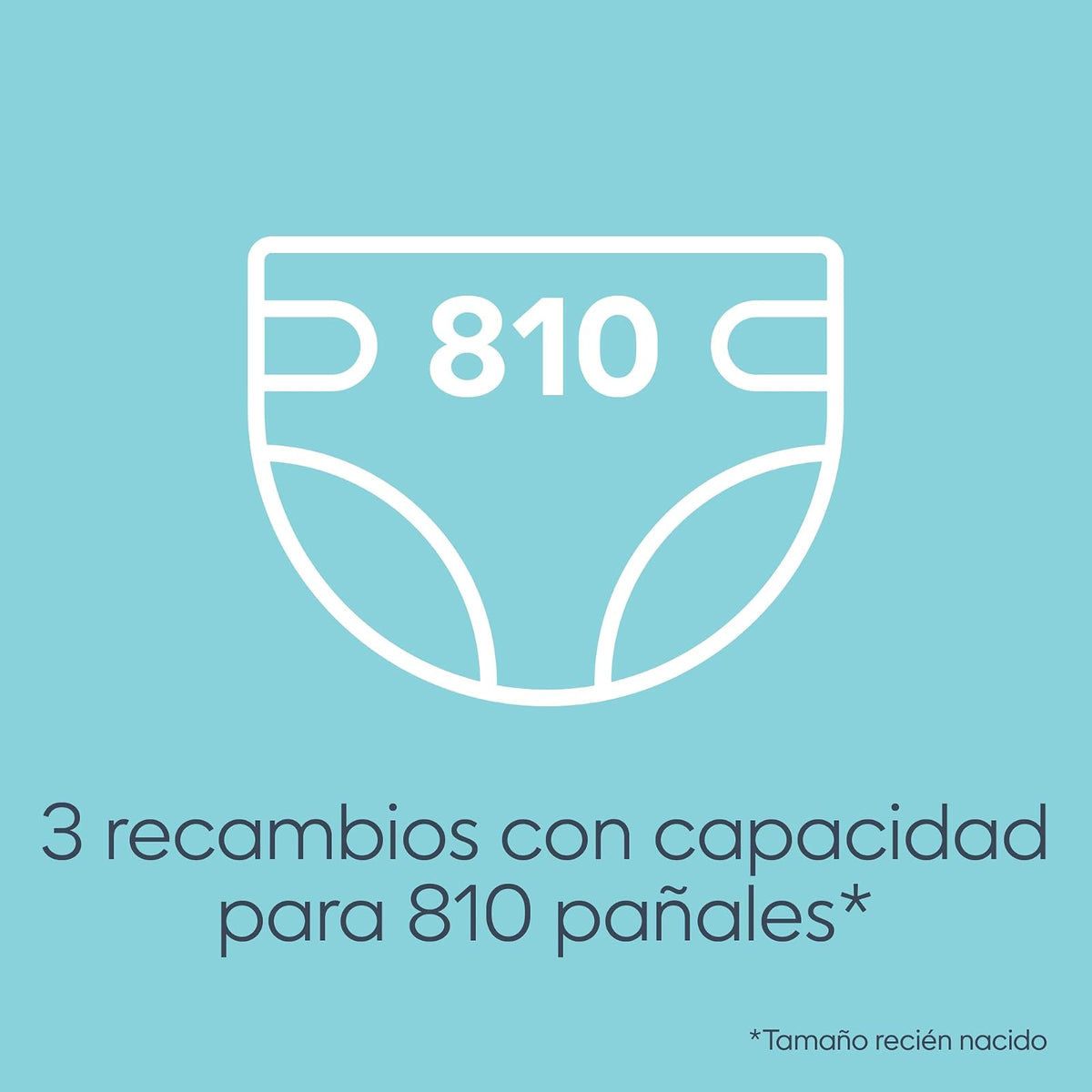 Playtex Genie - Bolsas de recambio para pañales, Multicolor, 810 Count
