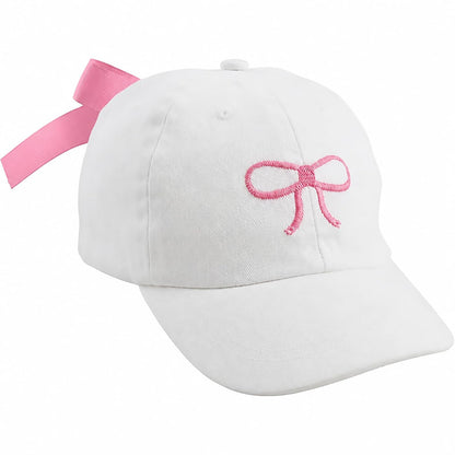Mud Pie Children's Embroidered Hat with Bow