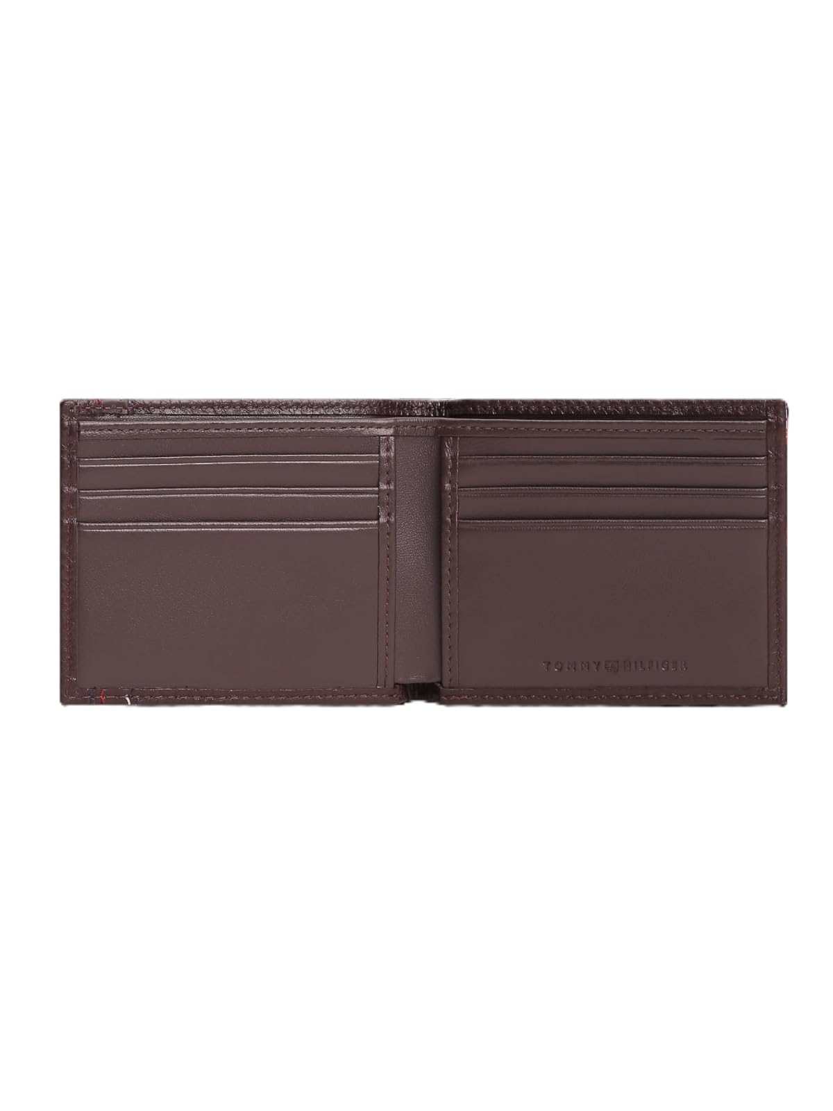 Tommy Hilfiger Cartera Cafe para hombre | De mano, 4 pulgadas, cuero, con logo distintivo TH