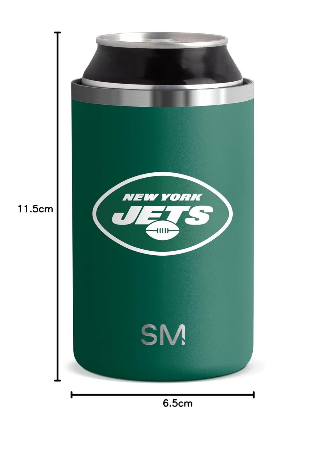 Simple Modern Regalos oficiales de la NFL New York Jets para hombres, mujeres, padres, día del padre | Enfriador de latas aislado Ranger para latas estándar de 12 onzas, cerveza, seltzer y refrescos