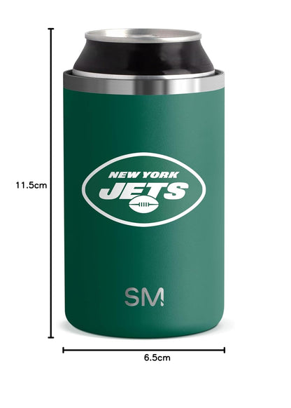 Simple Modern Regalos oficiales de la NFL New York Jets para hombres, mujeres, padres, día del padre | Enfriador de latas aislado Ranger para latas estándar de 12 onzas, cerveza, seltzer y refrescos