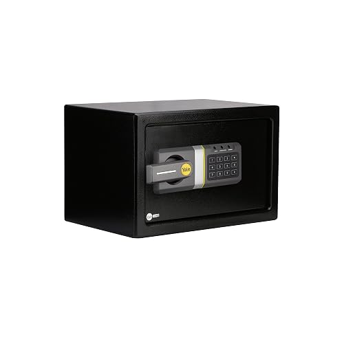 Yale Caja Fuerte Digital Mediana | Acero reforzado, color negro, protecci?n digital, almacenamiento seguro para hogar u oficina