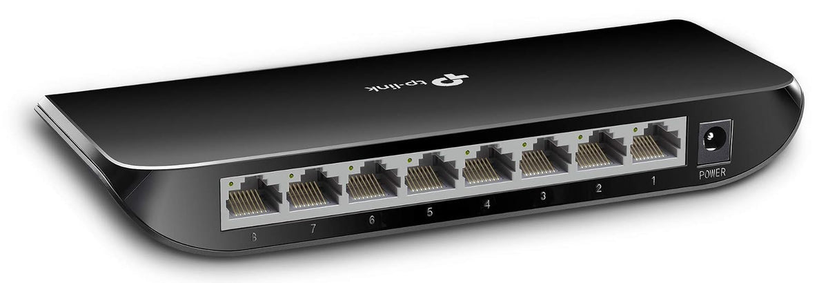 TP-Link Switch de Red Gigabit TL-SG1008D - 8 Puertos RJ45 Gigabit - Plug and Play - Ahorro de Energía - Diseño Compacto - para Hogar y Oficina