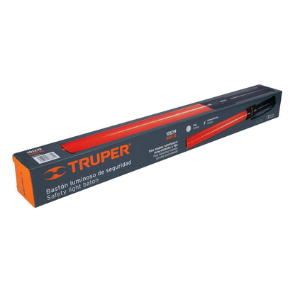 Truper BADE-52, Bastón luminoso de 53 cm con luz LED y clip para cinturón